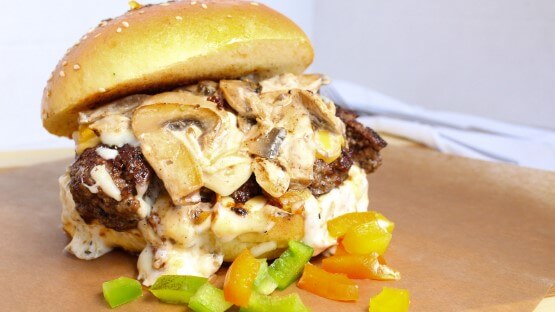 Mushroom Cheeseburger