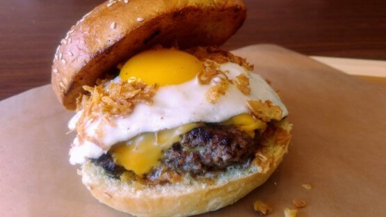 Sunny Side Up Cheeseburger